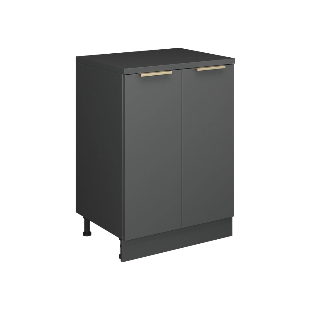 Mobile per mansarda Rion Antracite-oro/Antracite 60 x 83.8 cm senza inclinazione con 2 ante Vicco