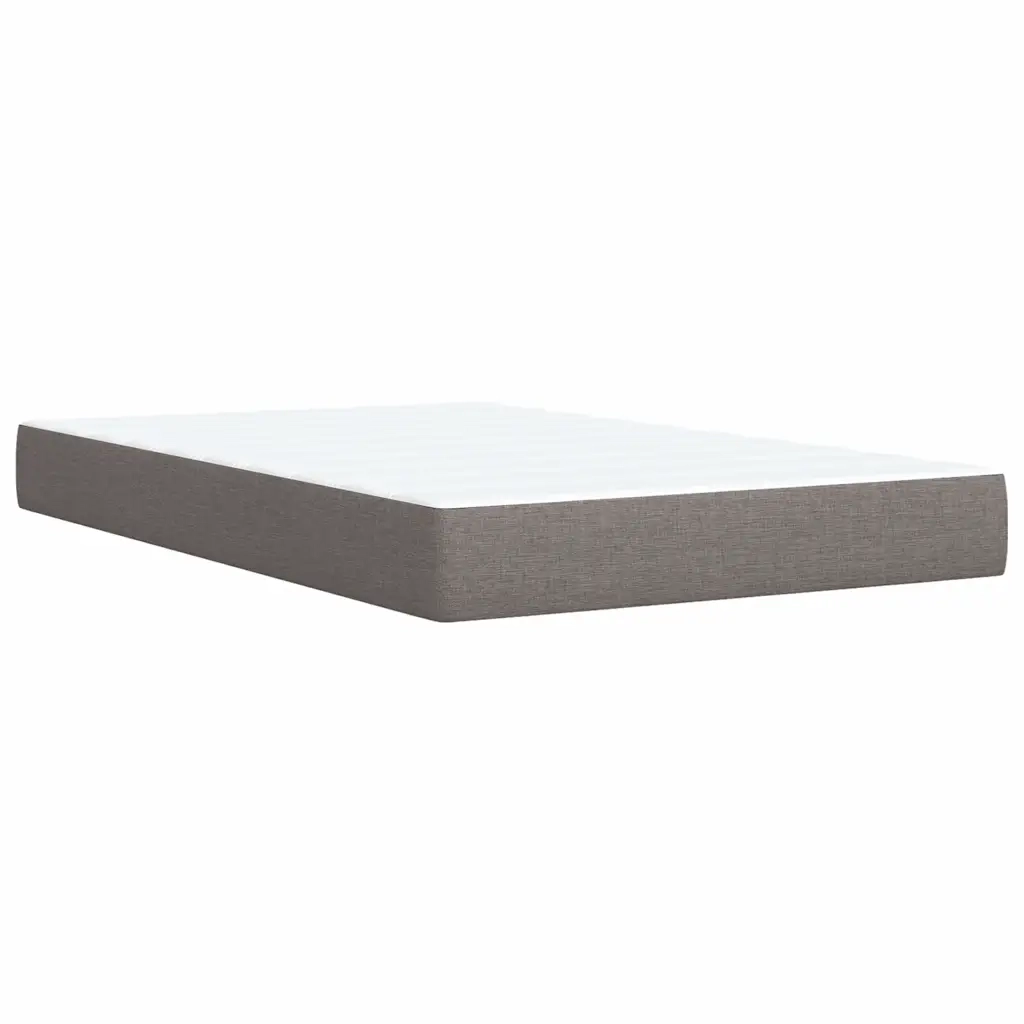 Giroletto a Molle con Materasso Tortora 120x190 cm in Tessuto 3285824