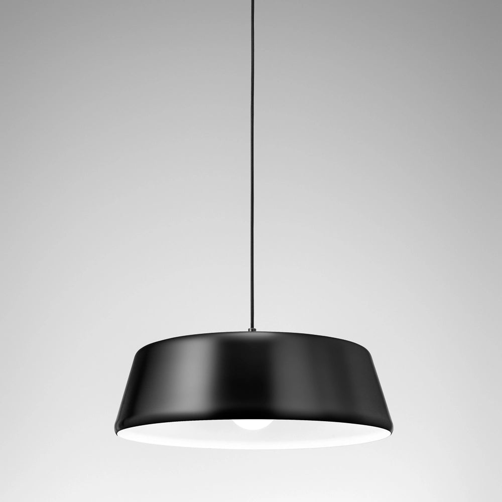 Blanca - Lampada a sospensione nera 1XE27 max 1X60W IP20 - Lampada da soffitto con design moderno in alluminio - Attacco E27