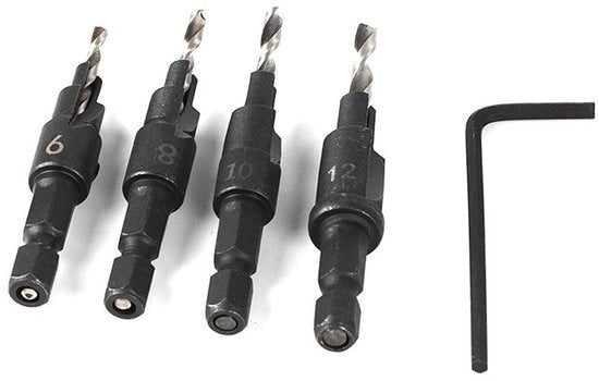 Set di Forbici a Taper HSS con Connettore a 6 Vie e Chiave Torx