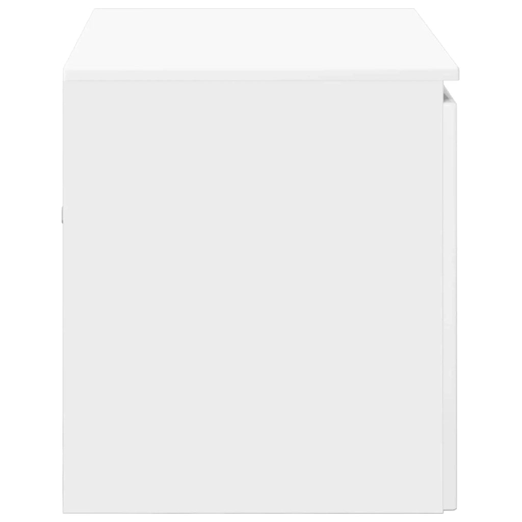 Mobiletto da Bagno a Muro Bianco Lucido 62,5 x 44,5 x 50 cm