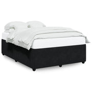 Letto matrimoniale | Letto per adulti | Giroletto senza Materasso Nero 160x200 cm in Velluto