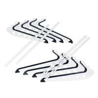 Supporto universale a muro 4 ganci per tavola da surf snowboard wakeboard sci skateboard longboard