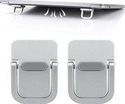 Stand per mini laptop - Elevazione del tastier portatile - Supporto pieghevole per laptop - Cassa in metallo - Supporti pieghevoli per laptop - Piastra antiscivolo in silicone - Argento.