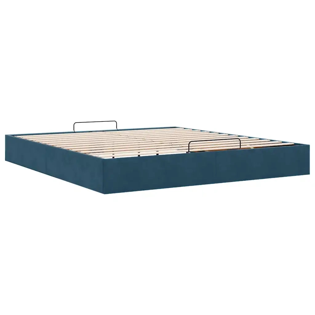 Struttura Letto Pouf senza Materasso 160x200 cm in Velluto 3310977