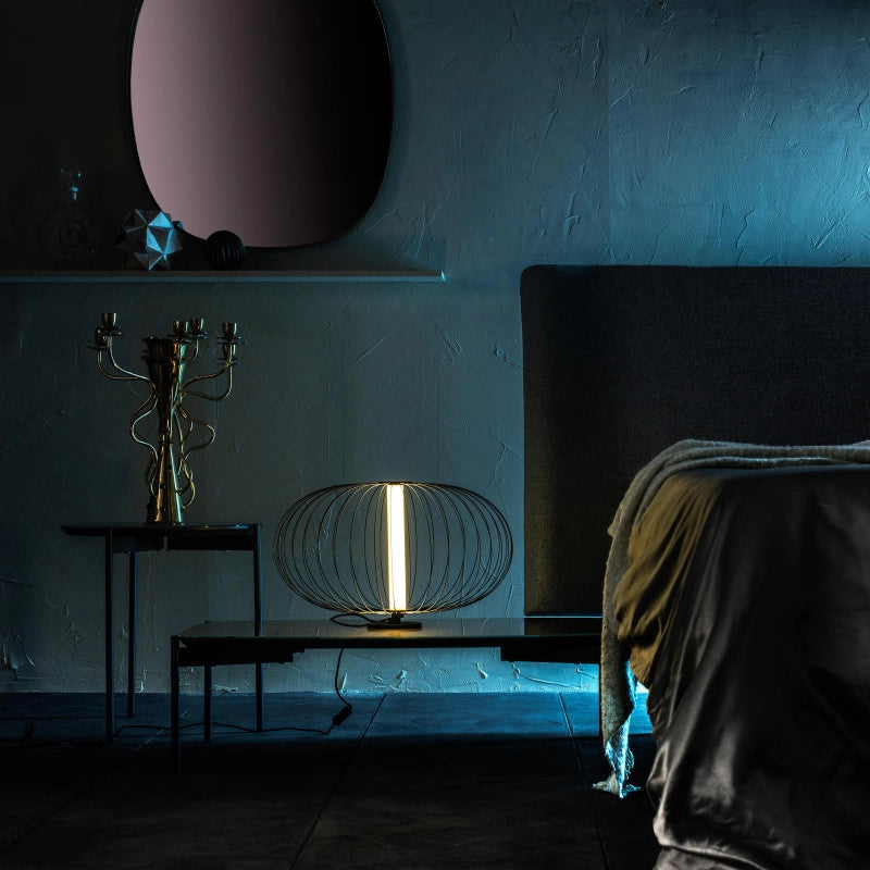 Lampada da tavolo LED Mizar 50cm X 50cm H 29cm Stones