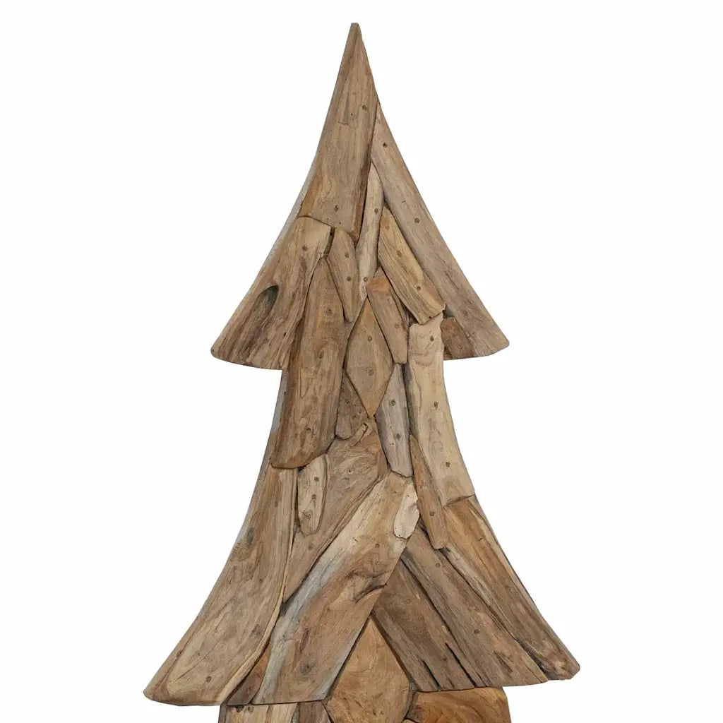 Albero di Natale Marrone 181,5 cm Legno massello di teak 42017933