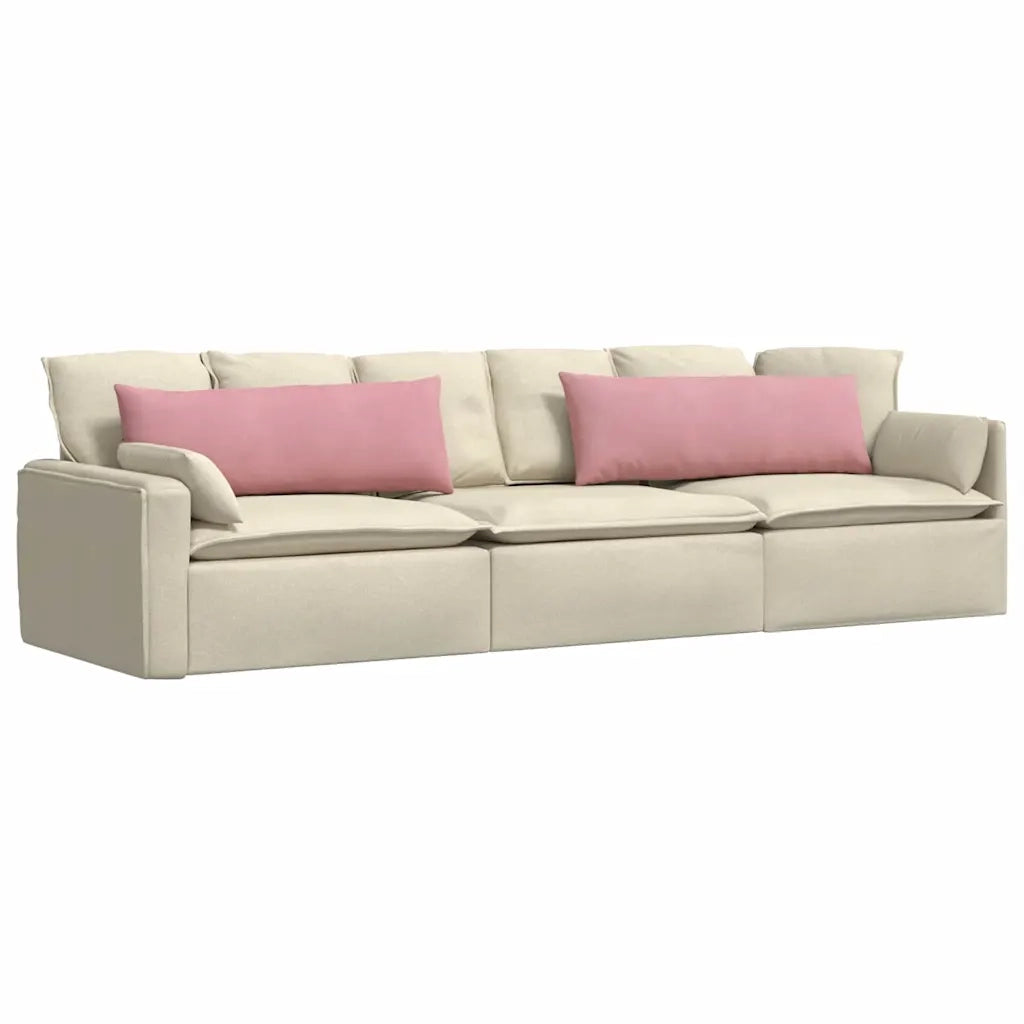 Cuscini da Divano 2 pz-Set di 2 Cuscini per Sofa Rosa 120 x 40 cm Tessuto in Cords