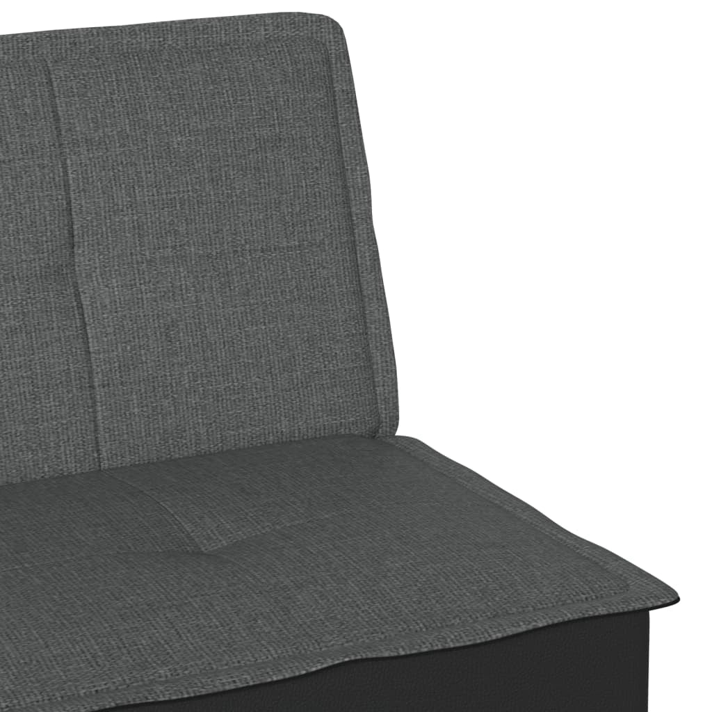 Divano letto 200 x 89 x 70 cm tessuto grigio scuro 02_0020410