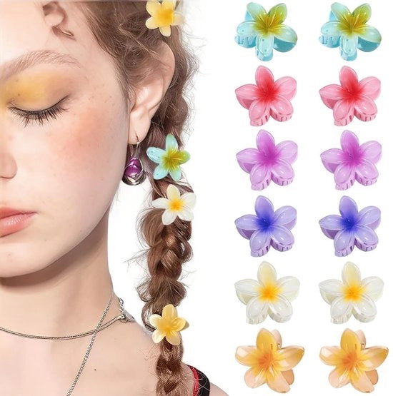 Spilloni per capelli premium - 12 pezzi - forma fiorale - accessori per capelli per donne/ragazze - matrimonio/vacanza
