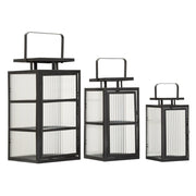 Lanterne Andromeda Tris cm 25,5x25x50-x20,5x20x40-15,3x15x29,5 (vetro Temperato)