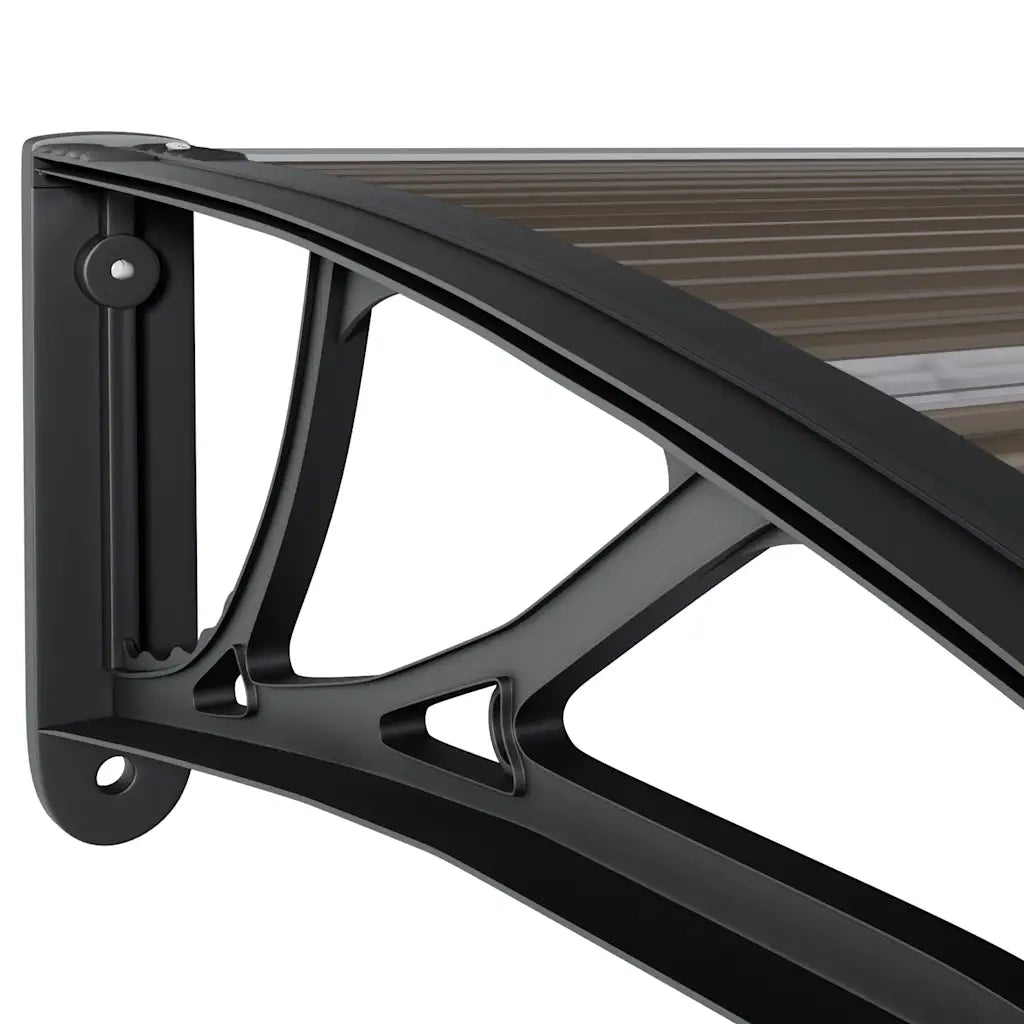 Pensilina per Porta Nera 240x75 cm in PC CFW1299244