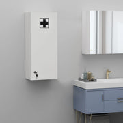 ARMADIETTO MEDICINALE A MURO 30x20x70 cm Bianco con serratura