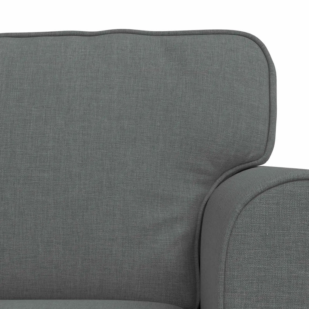 Set di divani 2 pcs Grigio scuro 175 x 82 x 80 cm Tessuto 3407531