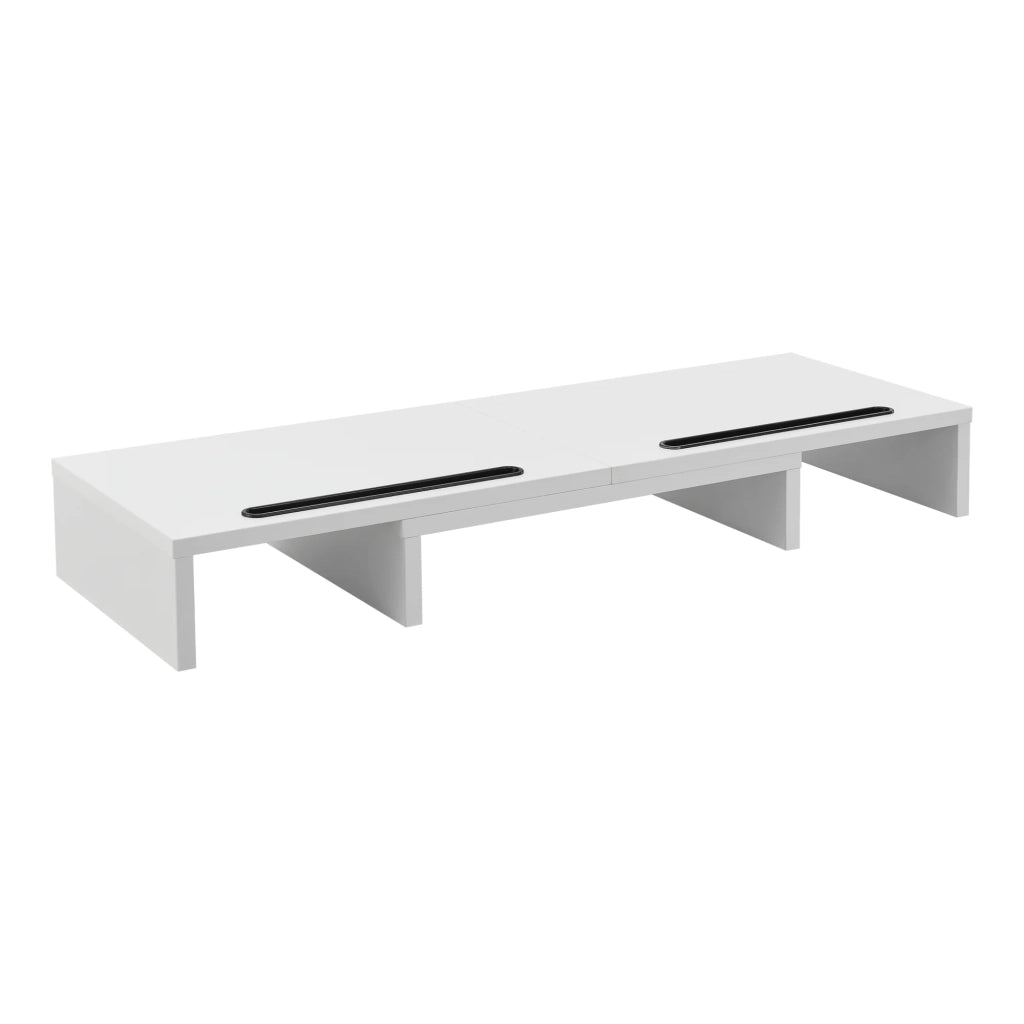 Supporto per monitor regolabile con supporto per laptop 79-111 cm bianco 03_0008222