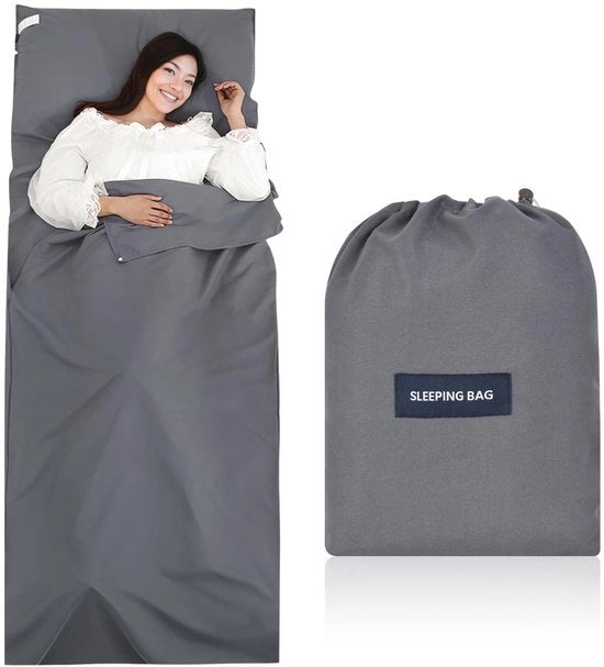 Zaino da viaggio 220 x 90 cm - Zaino ultralight - Zaino da viaggio compatto - Foderato con microfibra - Cuscino ricavato - Pieghevole 26 x 21 x 1,5 cm - Asciugamano da viaggio