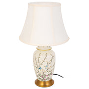 Lampada da tavolo in ceramica bianca D33x55