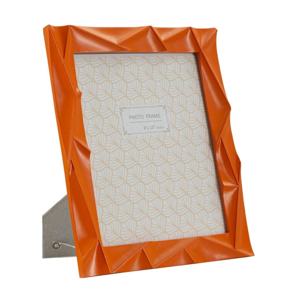 Portafoto Olistic 9, Arancione, Poliresina, 25,8x2x31 cm