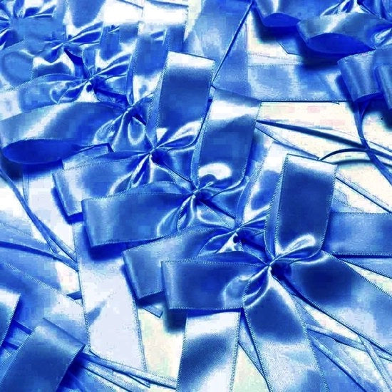 Autostrikken decorativi 100 pezzi - Lint satino manuale - Strisce decorative - Autosier per matrimonio - Decorazione per feste - Artigianato DIY - 11-12 cm di larghezza, 18-20 cm di altezza - Strisce decorativi
