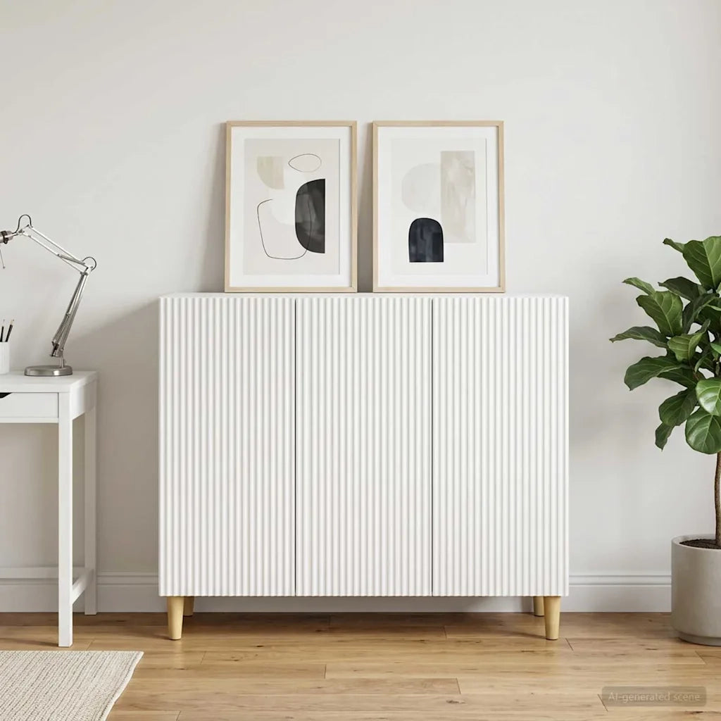 Credenza Bianco 89 x 34,5 x 80 cm Legno ingegnerizzato 894645