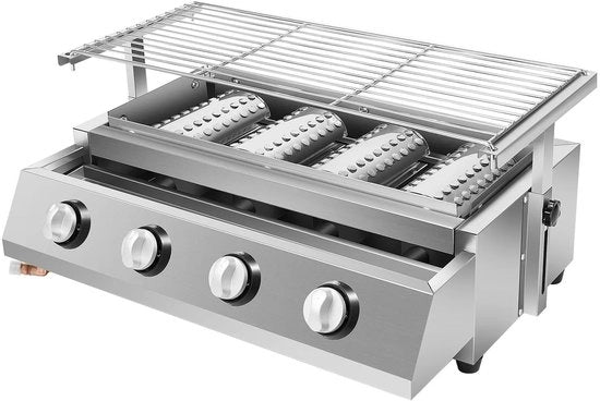 Barbecue a gas 4 posti - Cucina da campeggio - Cucina all'aperto - Grill portatile