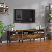 Mobile Porta TV Rovere Fumo 150x30x44,5 cm in Legno Multistrato 831922