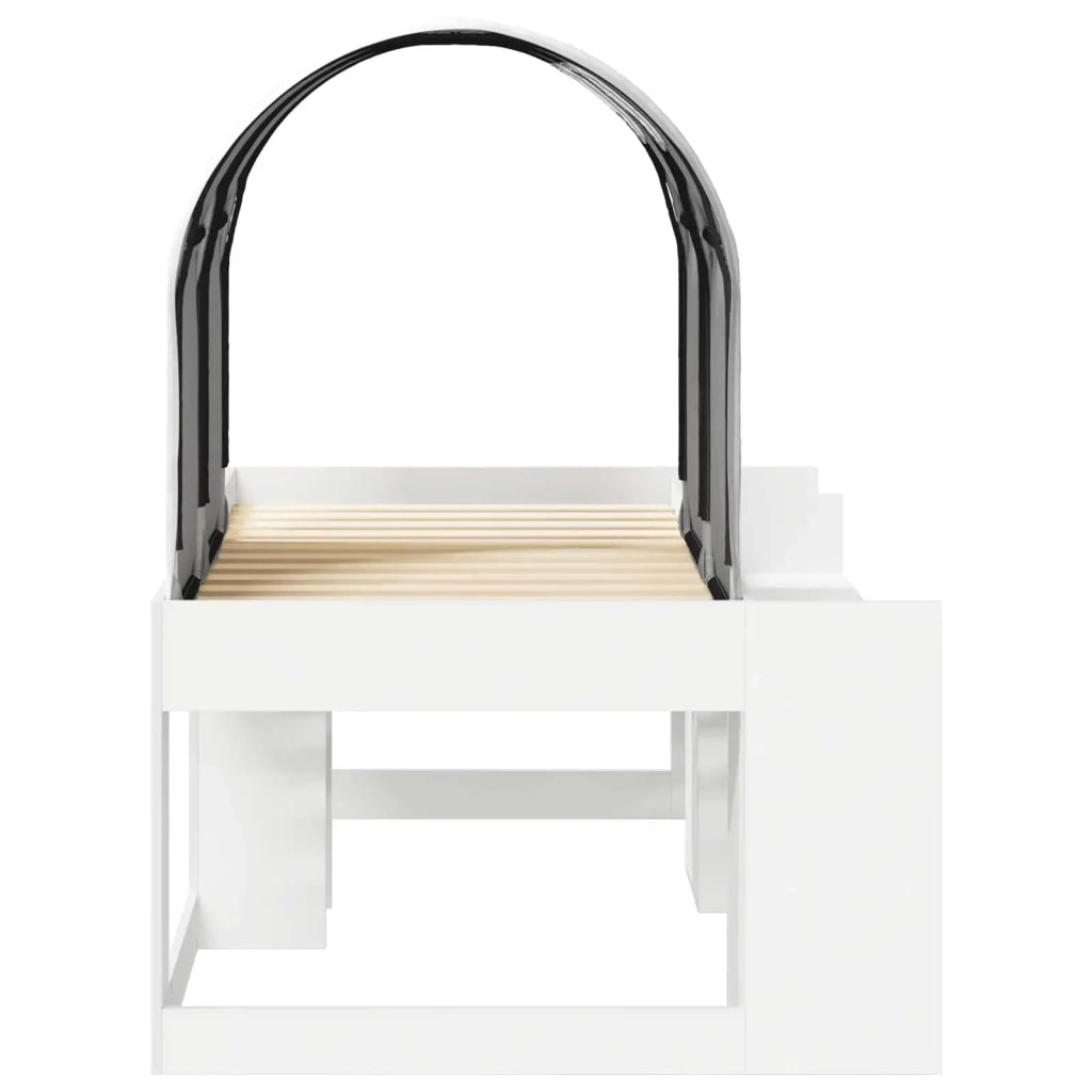 Letto con Tunnel 4 pcs Bianco Legno ingegnerizzato