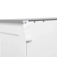 kleankin Mobiletto Bagno con 2 Ante, 2 Cassetti e Ripiano Regolabile, in MDF, 68x33x76cm