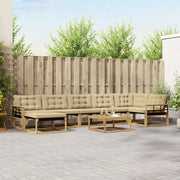 Set di divani da esterno 8 pcs Bianco e Beige 79 x 79 x 37 cm 3388931
