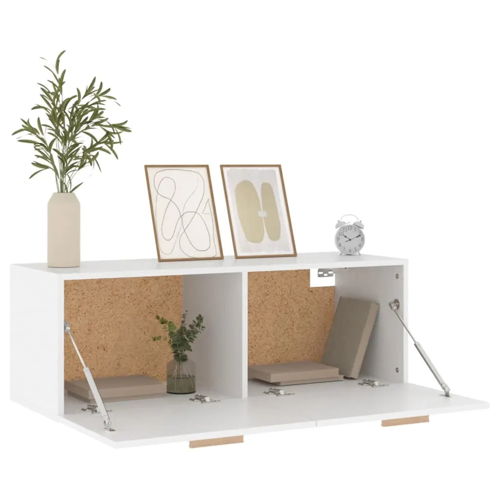 Mobile Pensile Bianco 100x36,5x35 cm Legno Multistrato cod mxl 44815