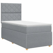 Letto box spring con materasso Grigio Chiaro 80 x 200 cm 3454270