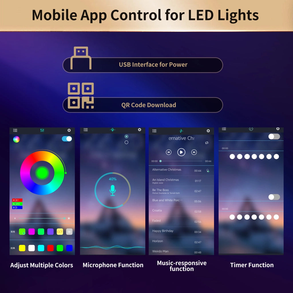 Armadio alto con LED controllato da app, 3 cassetti, struttura in MDF nero e naturale, 115 × 40 × 180 cm