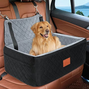 Autostoel per Cani di Dimensioni Medie e Grandi fino a 25 kg Sella Posteriore con Poggiatesta Lavabile e 2 Cinture di Sicurezza con Piena di Densità