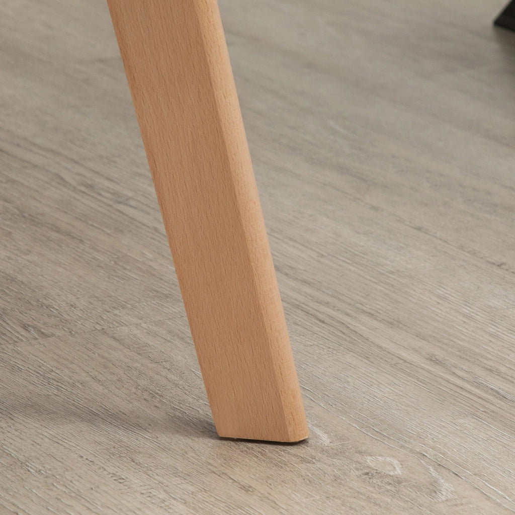 Set 2 Sedie da Pranzo Imbottite ¨C zephmum ¨C Tessuto Velluto, Legno, Blu