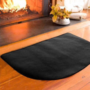 Mattezza anti-fulmine a forma semicircolare per camini in legno, protezione del tappeto di caminetto, gomma termoisolante per caminetto, decapezza per isolamento del camino - 50*100cm