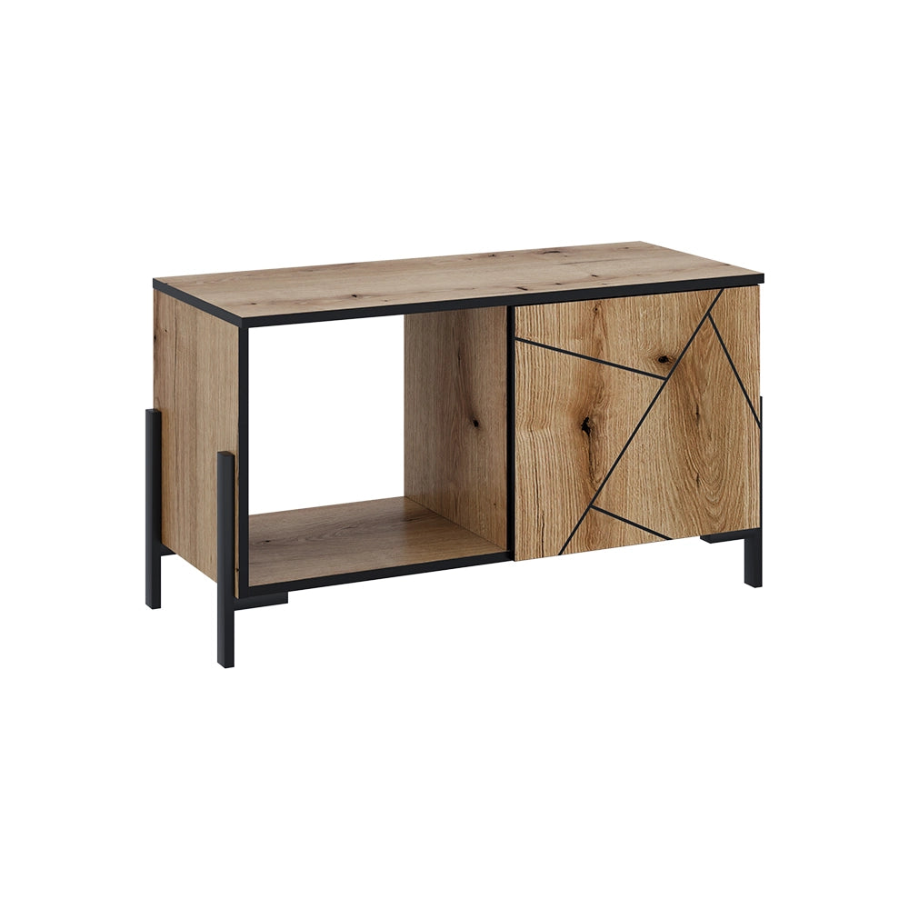 Vicco Tavolino da salotto Rovere 90 x 39.7 cm con 1 porta