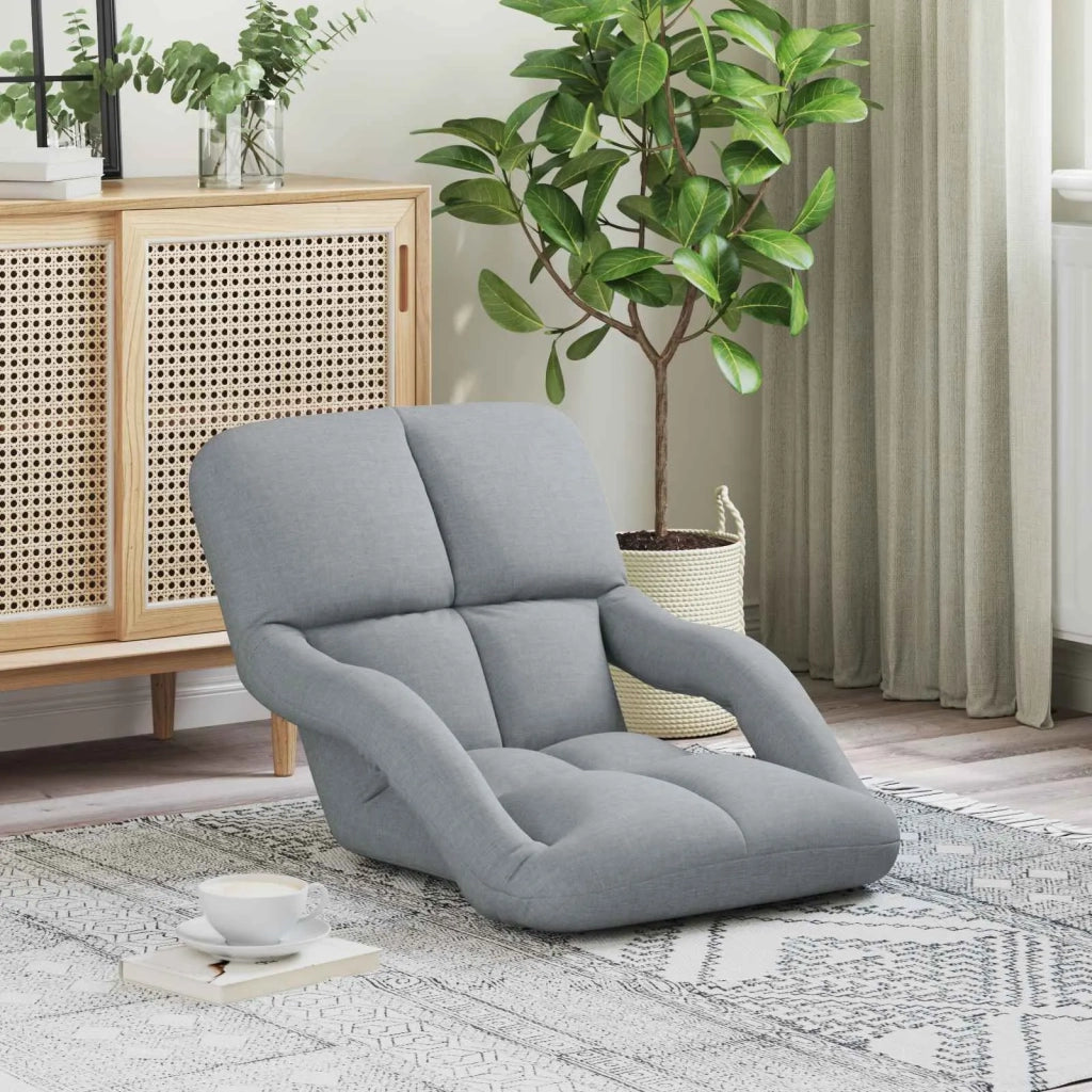 Sedia a pavimento regolabile Grigio Chiaro 58 x 62 x 58 cm 42028125