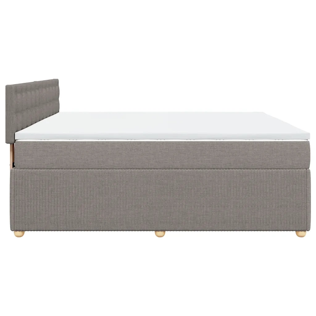Giroletto a Molle con Materasso Tortora 180x200 cm in Tessuto 3287553