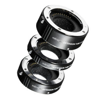 Set di anelli di prolunga macro per Micro Four Thirds MFT, da 10, 16, 21 mm, per obiettivi di fotocamere, ideali per macrofotografia