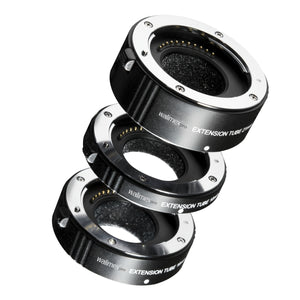 Set di anelli di prolunga macro per Micro Four Thirds MFT, da 10, 16, 21 mm, per obiettivi di fotocamere, ideali per macrofotografia