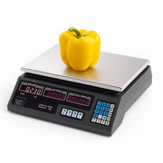 Bilancia Elettronica Digitale 40 kg Professionale Acciaio con Display e Batteria Ricaricabile