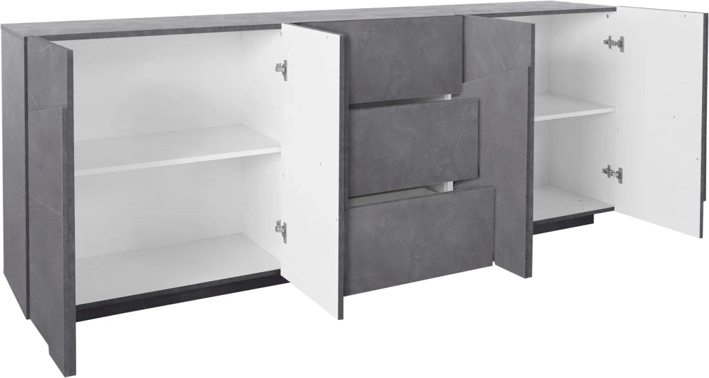 Mobile PING L 224.1 x H 86 x P 44.2 cm grigio ardesia