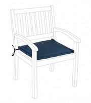 Cuscino Poly180 Blu per Poltrona in Tessuto per Esterno