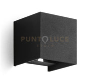 GES863N- APPLIQUE NERO A LED 2 LUCI BIEMISSIONE 4000K 440LM 2X5W  IP54
