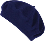 Baret per donna - Faccia quadrata calda e multifunzionale - Adatto per diametro testa 56-59 cm - Con cinturino di regolazione interno - colore notte blu scuro