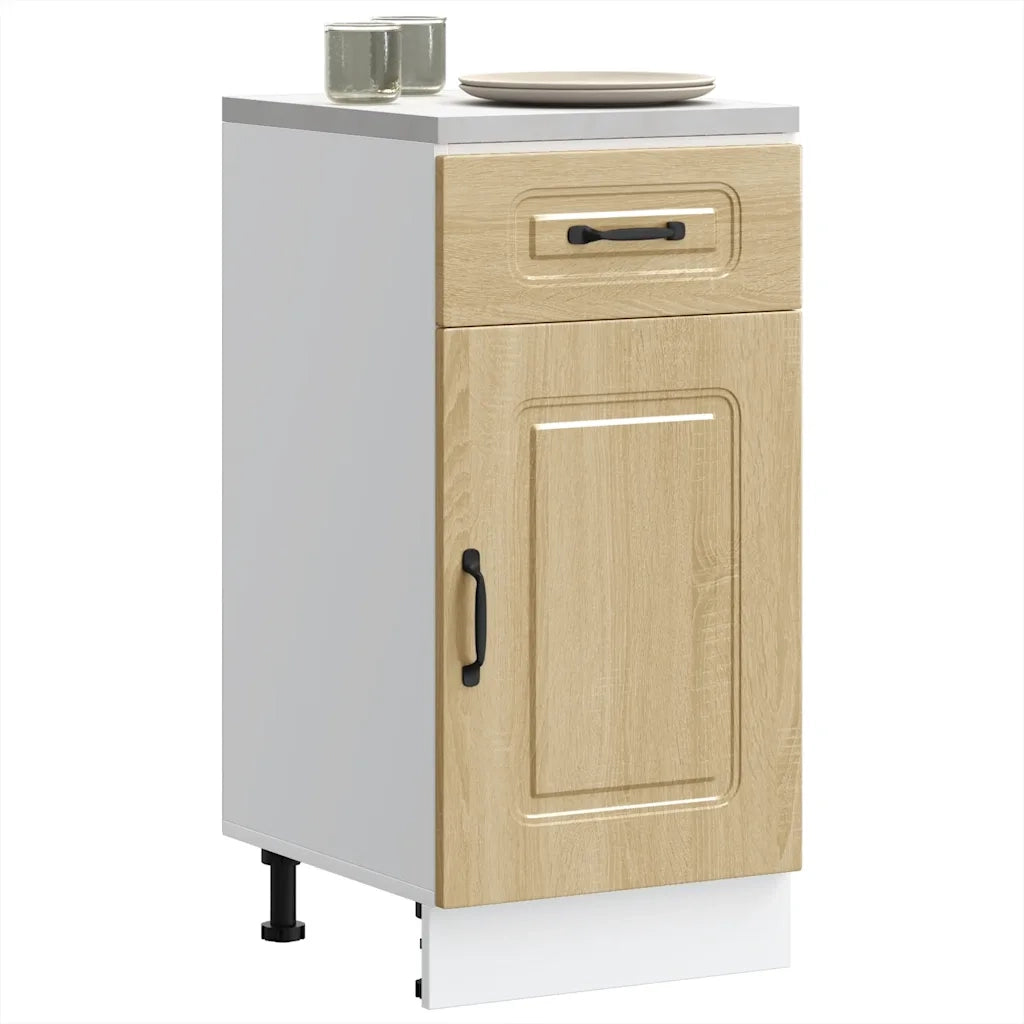 Base da Cucina-Mobile Base da Cucina Kalmar Rovere Sonoma in Legno Multistrato 423870