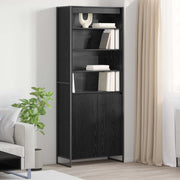 Armadi alti 2 pcs Rovere Nero 79 x 36 x 200 cm
