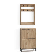 Vicco Armadio da ingresso Quercia vichinga 60 x 92 cm Set, 2 parti