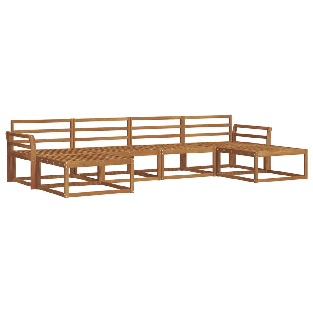 Set di divani da esterno 6 pcs Naturale