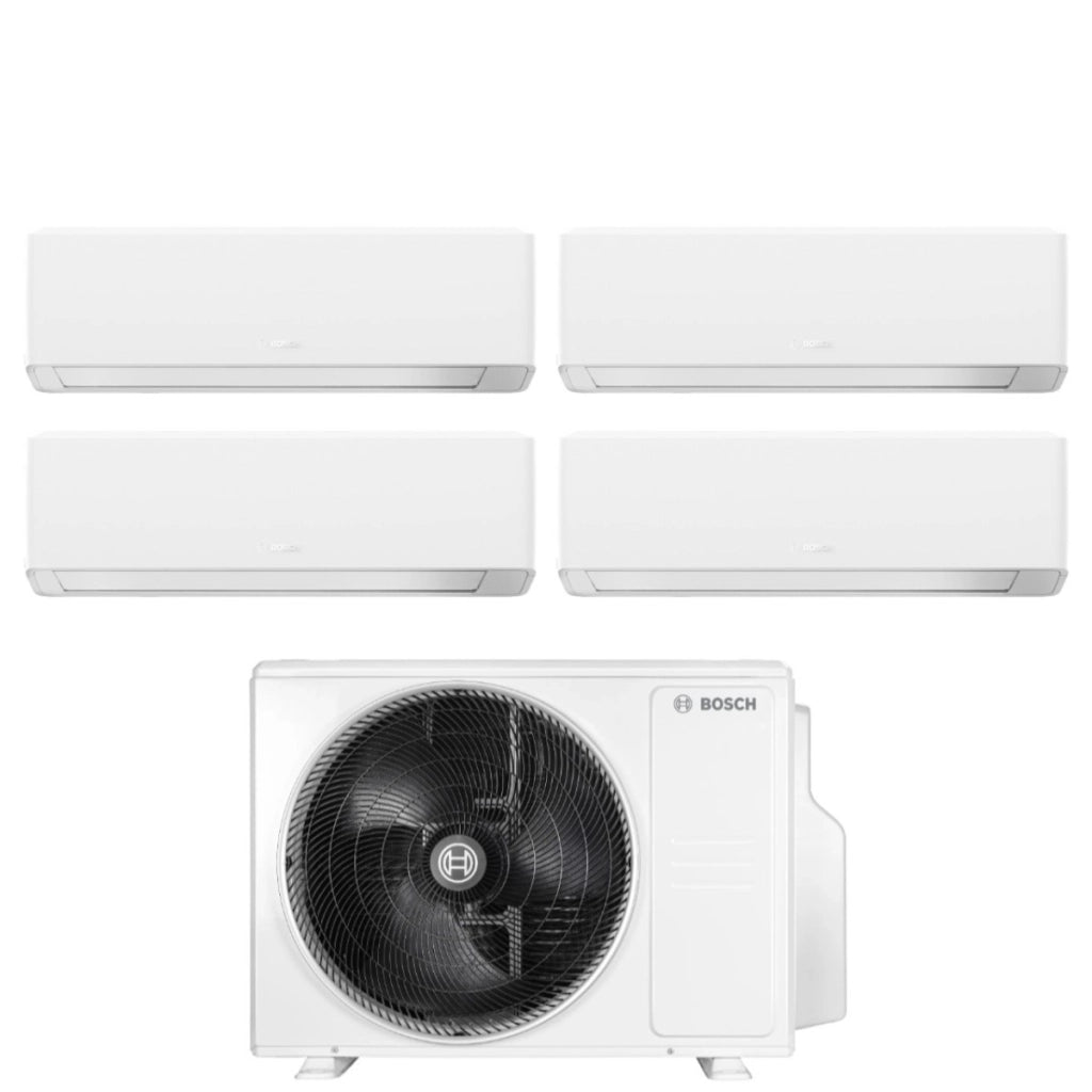 Condizionatore Quadri Split Bosch CLIMATE 7000i WHITE 7+9+12+12 con 5000M 105/4 E R-32 Wi-Fi Integrato